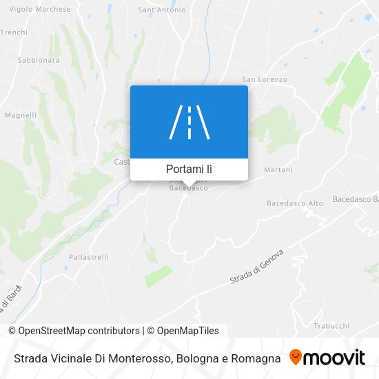 Mappa Strada Vicinale Di Monterosso