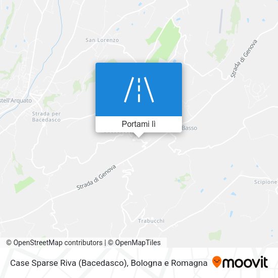 Mappa Case Sparse Riva (Bacedasco)