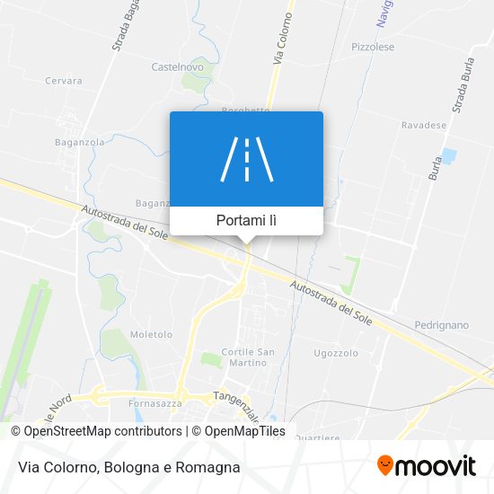 Mappa Via Colorno