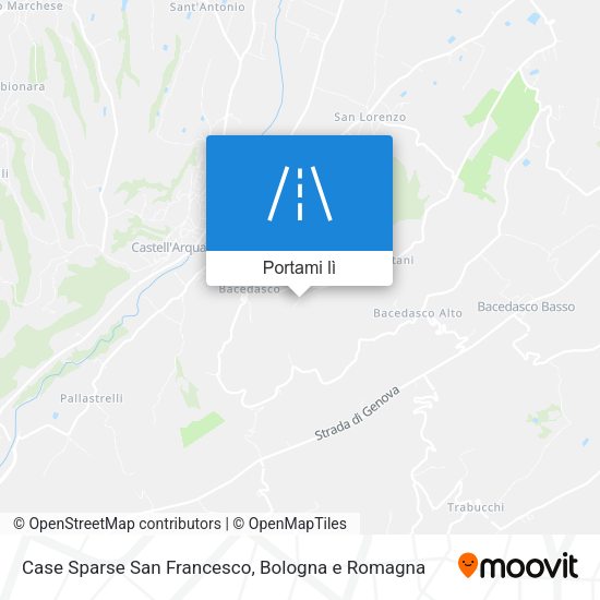 Mappa Case Sparse San Francesco