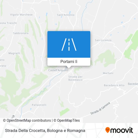 Mappa Strada Della Crocetta