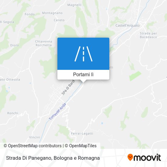Mappa Strada Di Panegano
