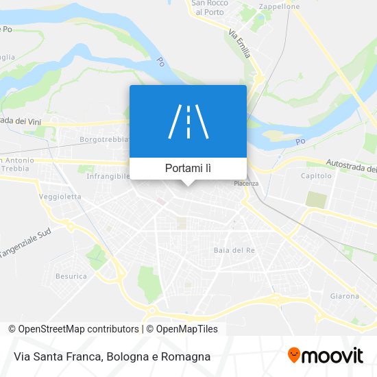Mappa Via Santa Franca