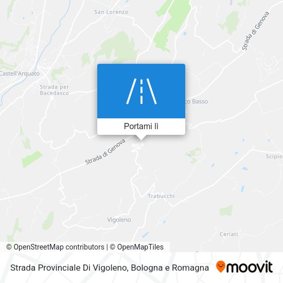 Mappa Strada Provinciale Di Vigoleno