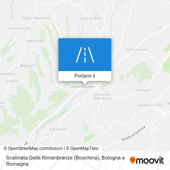 Mappa Scalinata Delle Rimenbranze (Boschina)