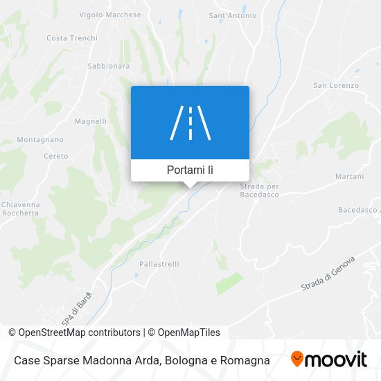 Mappa Case Sparse Madonna Arda
