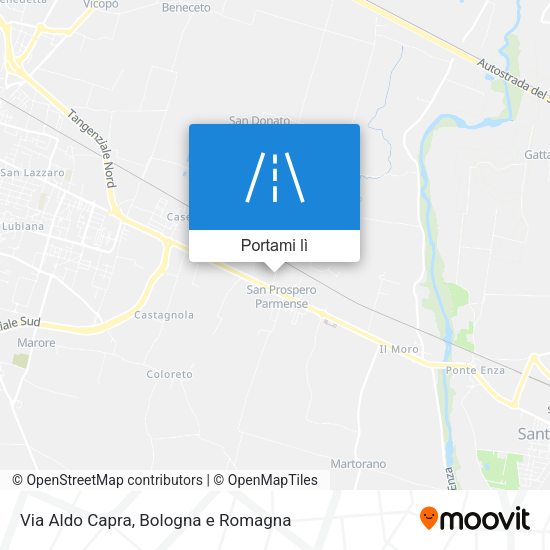 Mappa Via Aldo Capra