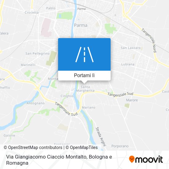 Mappa Via Giangiacomo Ciaccio Montalto