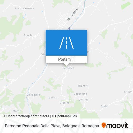 Mappa Percorso Pedonale Della Pieve