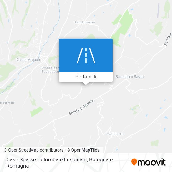 Mappa Case Sparse Colombaie Lusignani