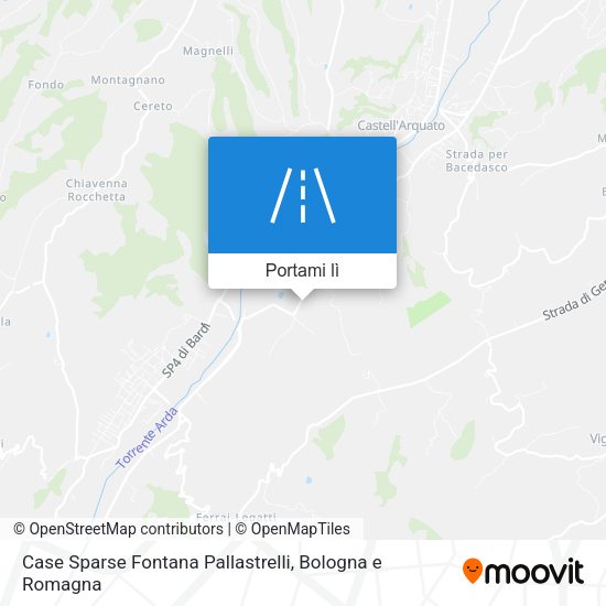 Mappa Case Sparse Fontana Pallastrelli