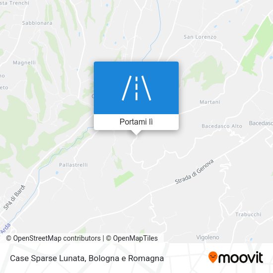 Mappa Case Sparse Lunata