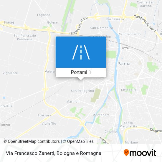 Mappa Via Francesco Zanetti