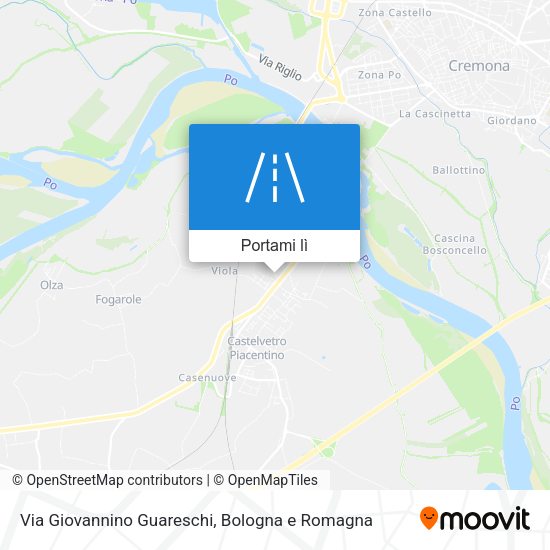 Mappa Via Giovannino Guareschi