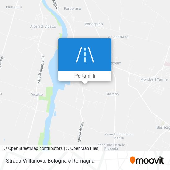 Mappa Strada Viillanova
