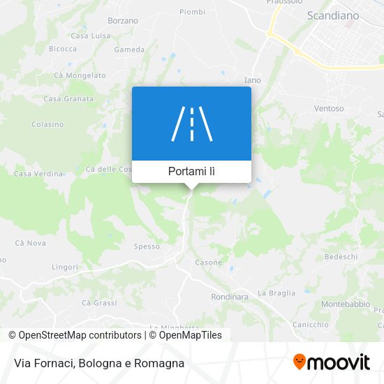 Mappa Via Fornaci