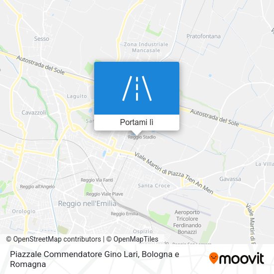 Mappa Piazzale Commendatore Gino Lari