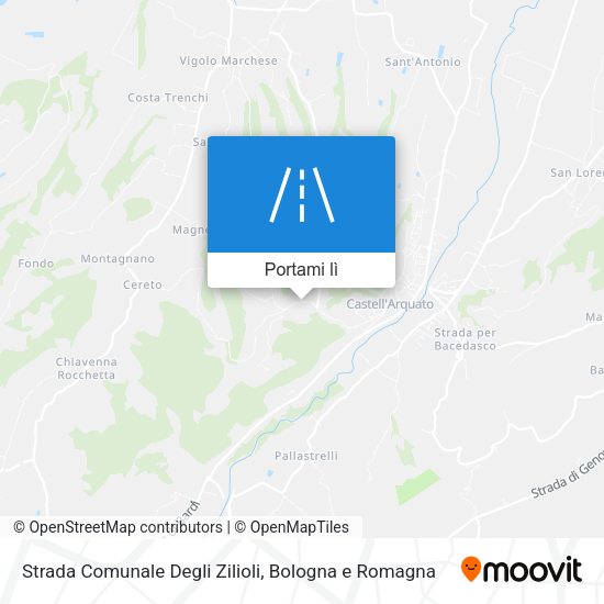 Mappa Strada Comunale Degli Zilioli