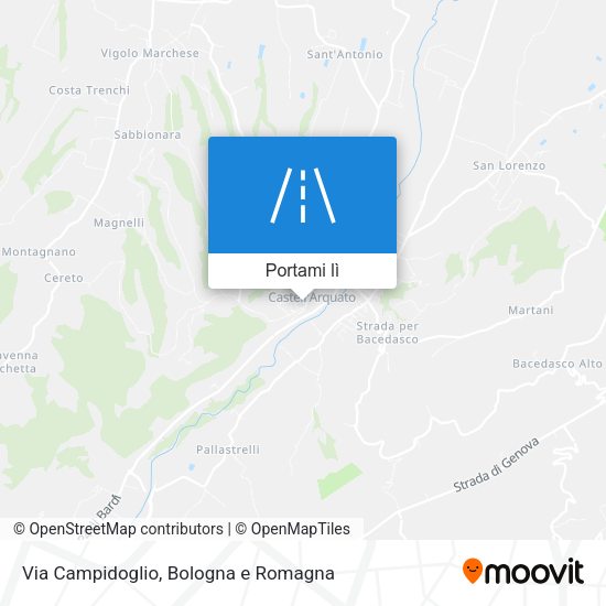 Mappa Via Campidoglio
