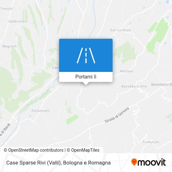 Mappa Case Sparse Rivi (Valli)