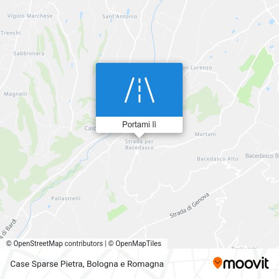 Mappa Case Sparse Pietra