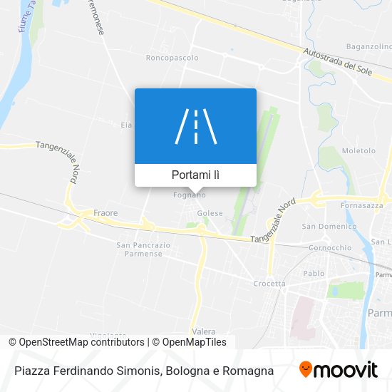 Mappa Piazza Ferdinando Simonis