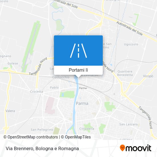 Mappa Via Brennero