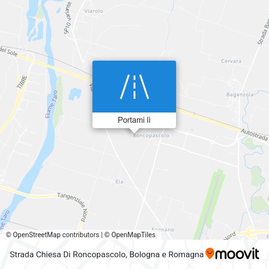 Mappa Strada Chiesa Di Roncopascolo