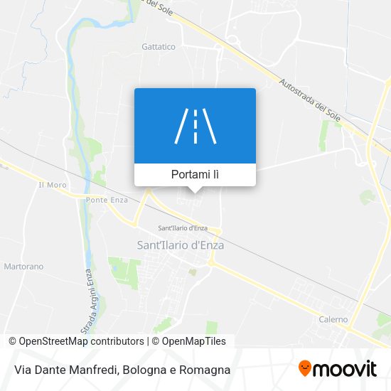 Mappa Via Dante Manfredi
