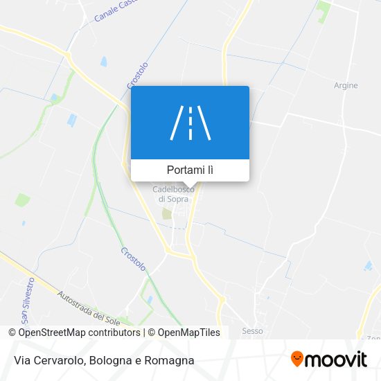 Mappa Via Cervarolo