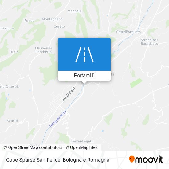 Mappa Case Sparse San Felice