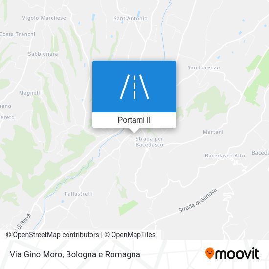 Mappa Via Gino Moro