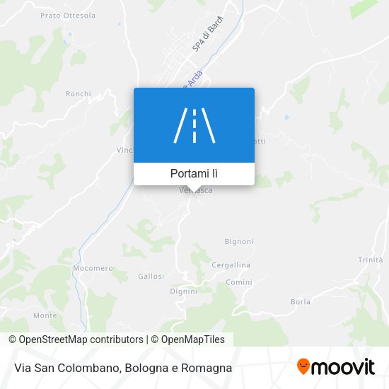 Mappa Via San Colombano