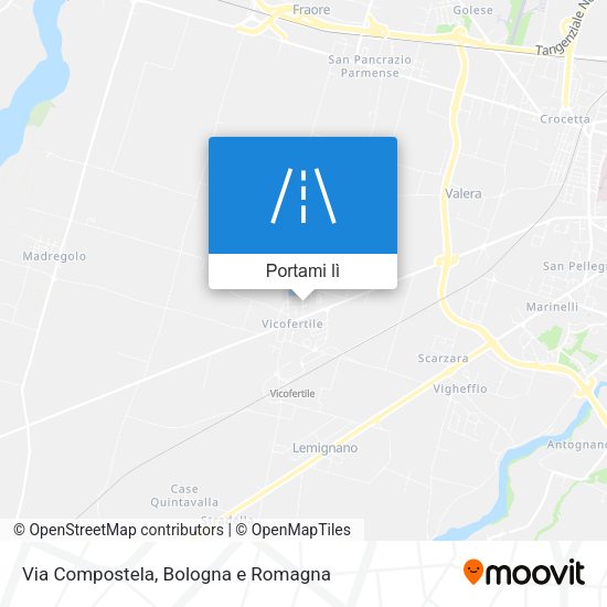 Mappa Via Compostela