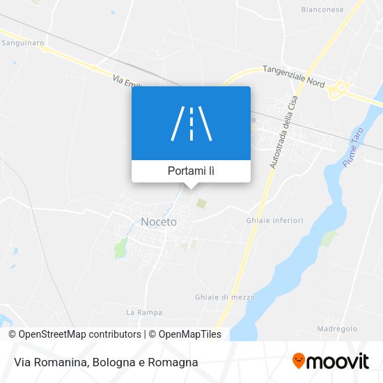 Mappa Via Romanina