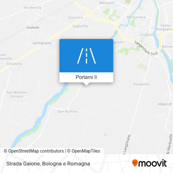 Mappa Strada Gaione