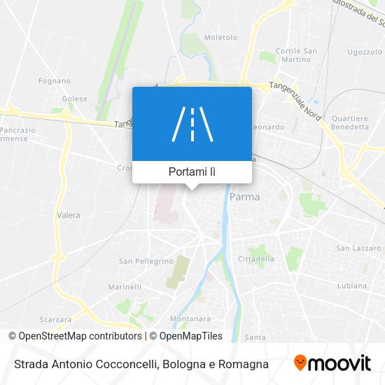Mappa Strada Antonio Cocconcelli