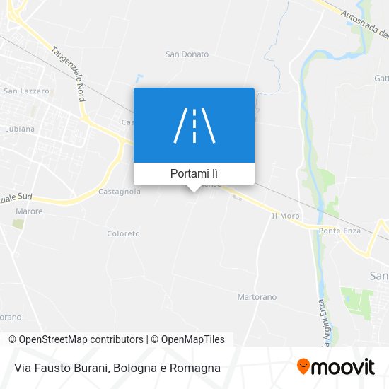 Mappa Via Fausto Burani