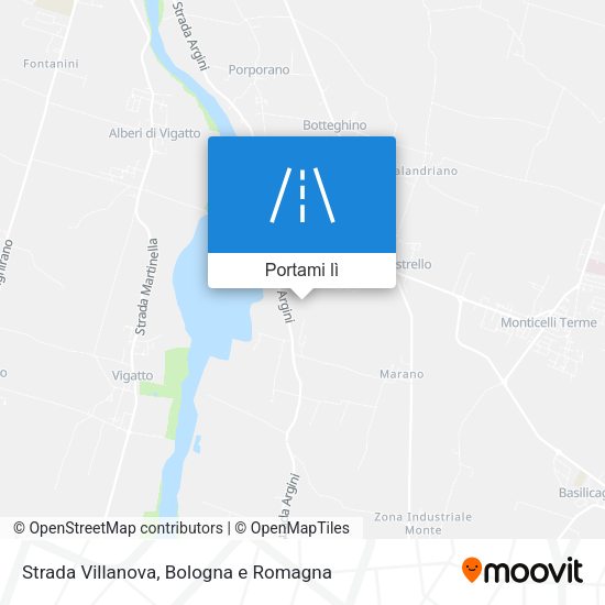Mappa Strada Villanova