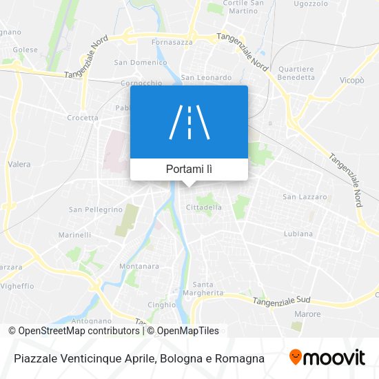Mappa Piazzale Venticinque Aprile