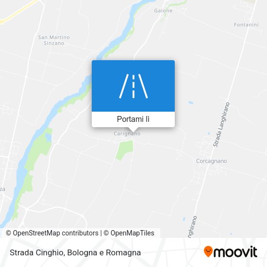 Mappa Strada Cinghio