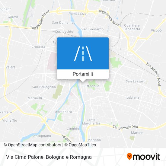 Mappa Via Cima Palone
