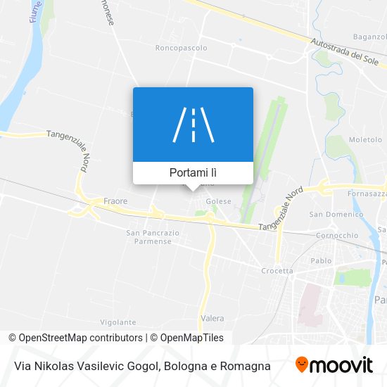 Mappa Via Nikolas Vasilevic Gogol