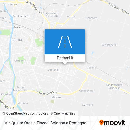 Mappa Via Quinto Orazio Flacco