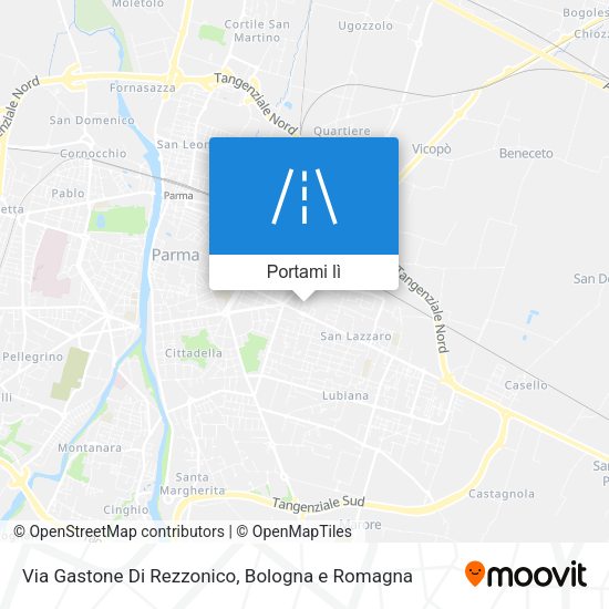 Mappa Via Gastone Di Rezzonico