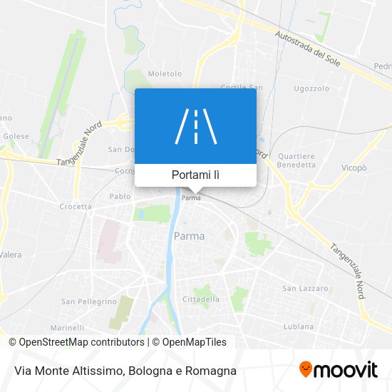 Mappa Via Monte Altissimo