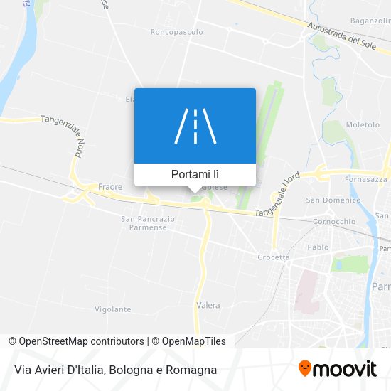 Mappa Via Avieri D'Italia