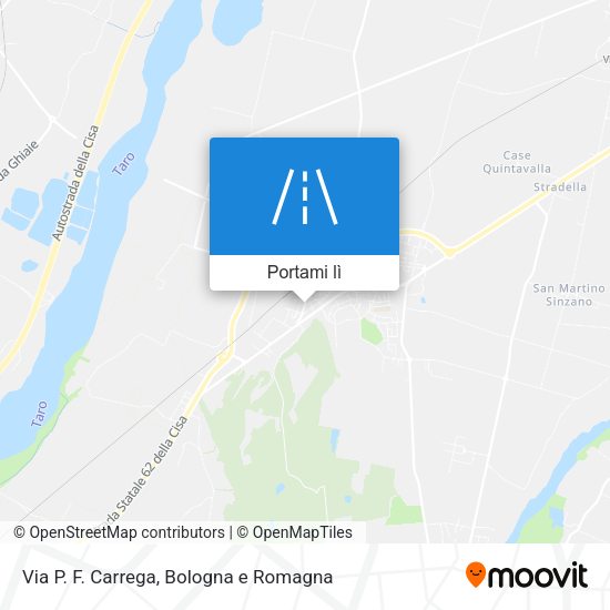 Mappa Via P. F. Carrega