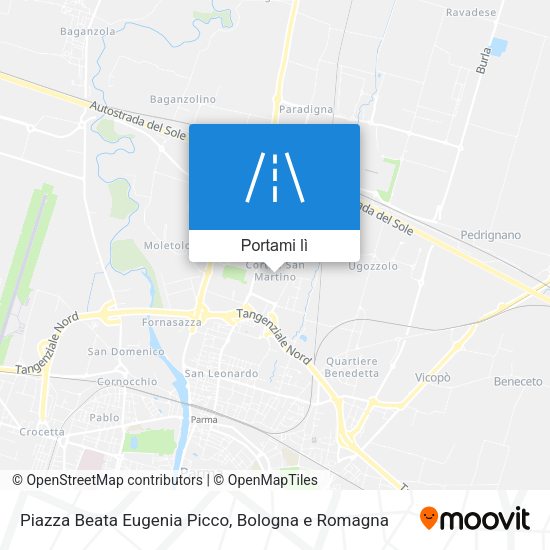 Mappa Piazza Beata Eugenia Picco