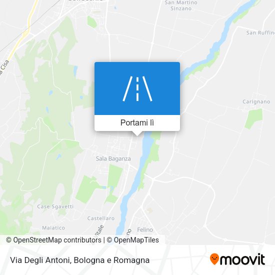 Mappa Via Degli Antoni